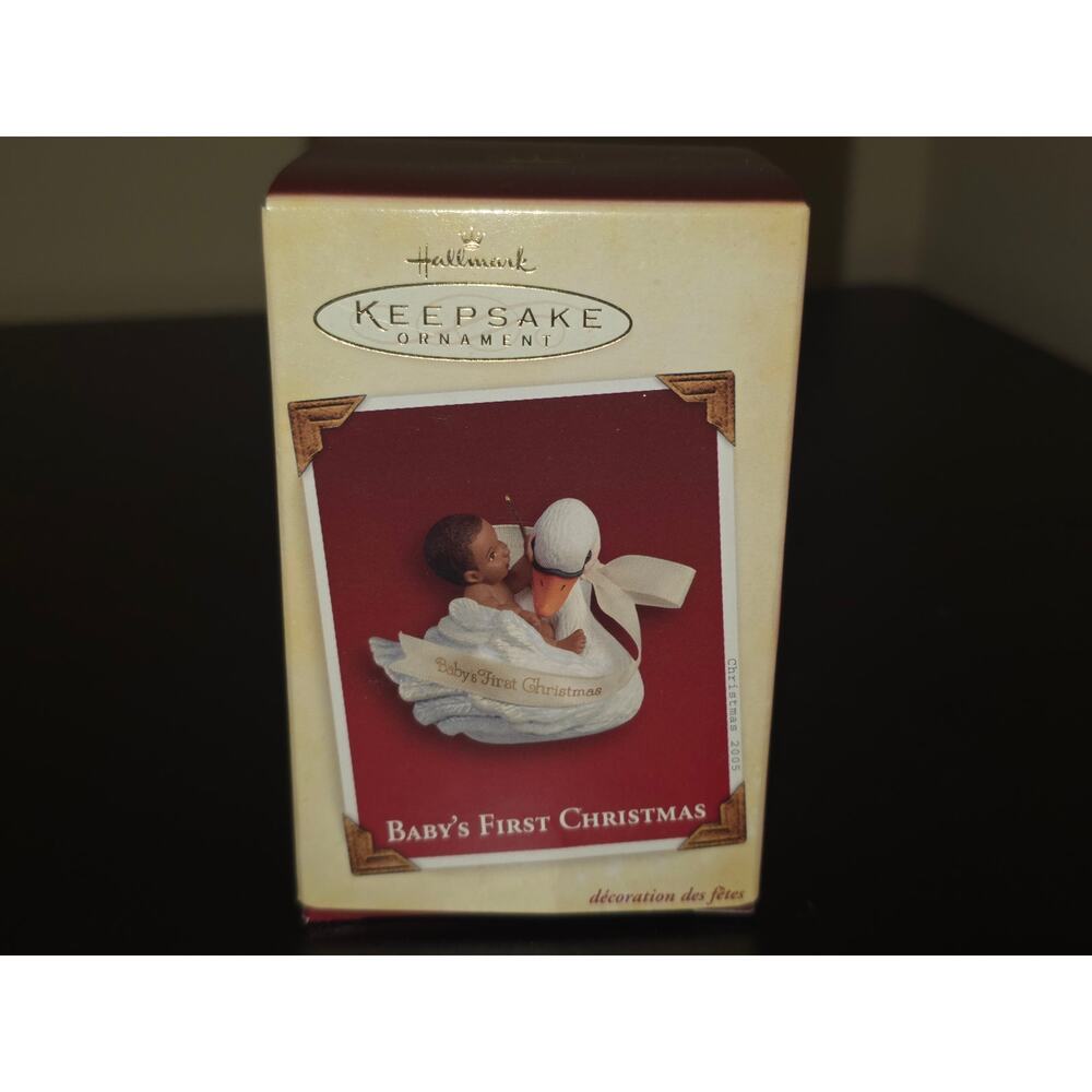 Hallmark Keepsake Ornament Baby's First Christmas 2005‎ NEW Baby and Swan